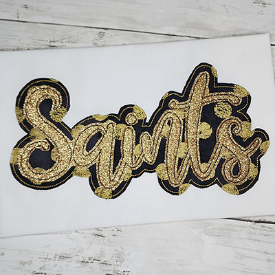 Saints applique 